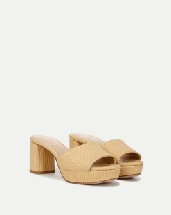 Dali Raffia Platform Heel Sandal