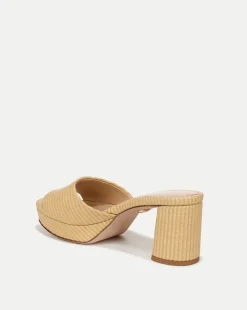 Dali Raffia Platform Heel Sandal