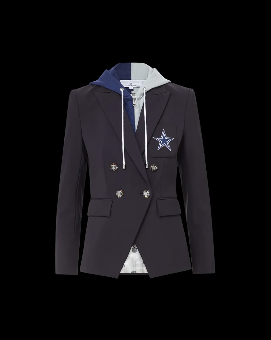 Dallas Cowboys Dickey Jacket in Navy/Silver