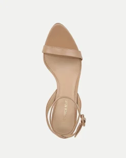 Darcelle Leather Sandal in Bisque