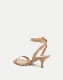 Darcelle Leather Sandal in Bisque