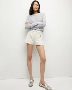 Darnele Denim Short in Ecru