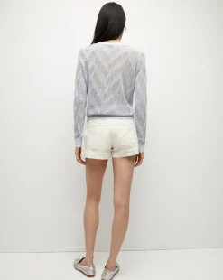 Darnele Denim Short in Ecru