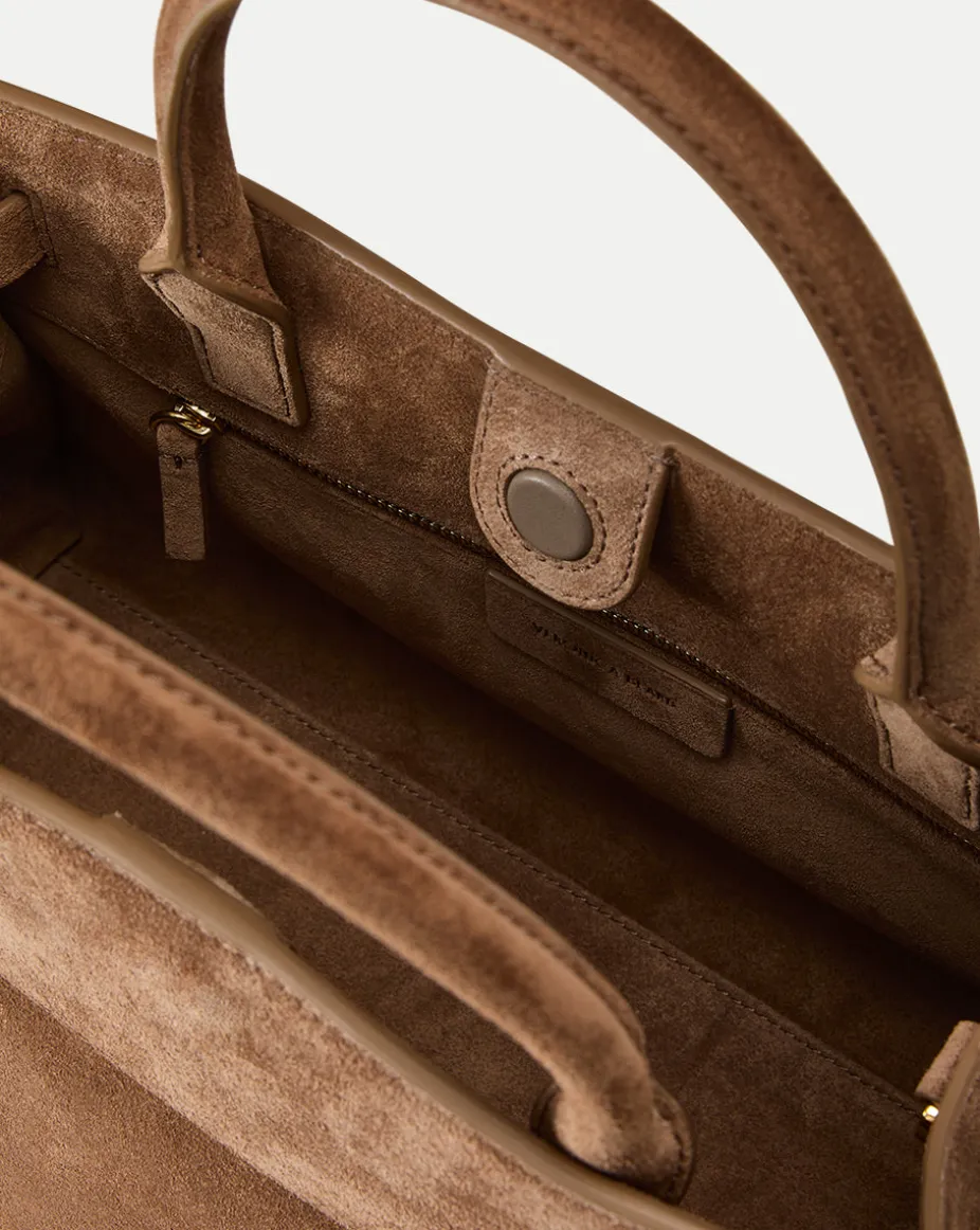Dash Suede Bag in Bark
