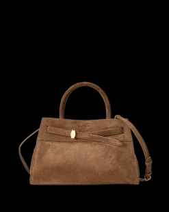 Dash Suede Bag in Bark