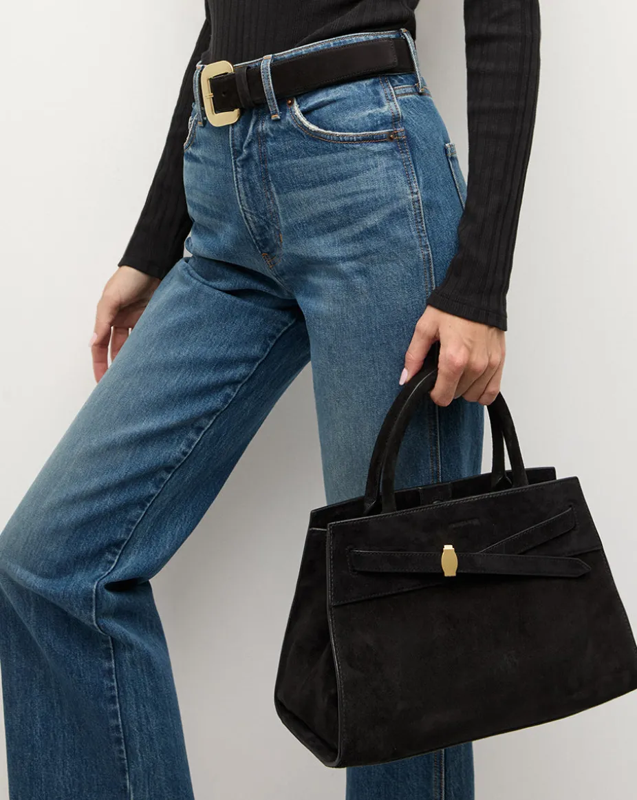Dash Suede Bag in Black