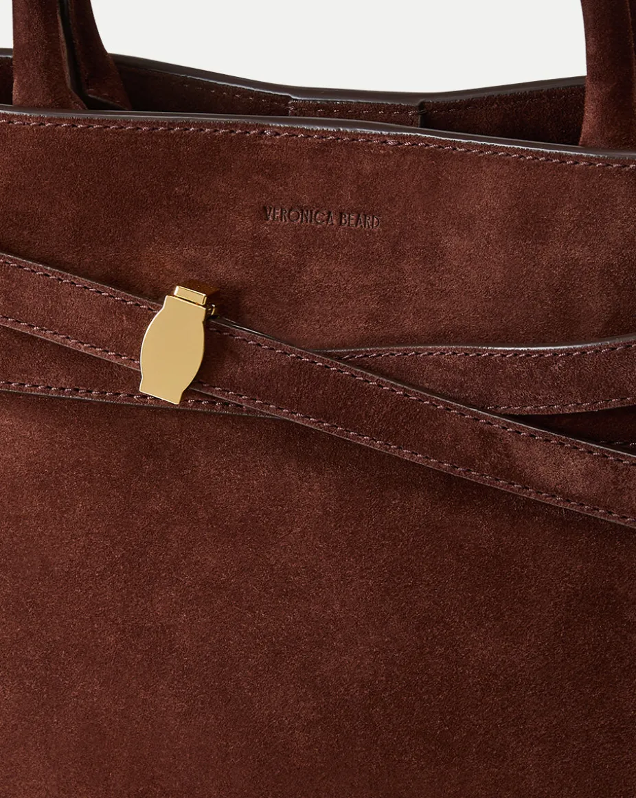 Dash Suede Bag in Chestnut