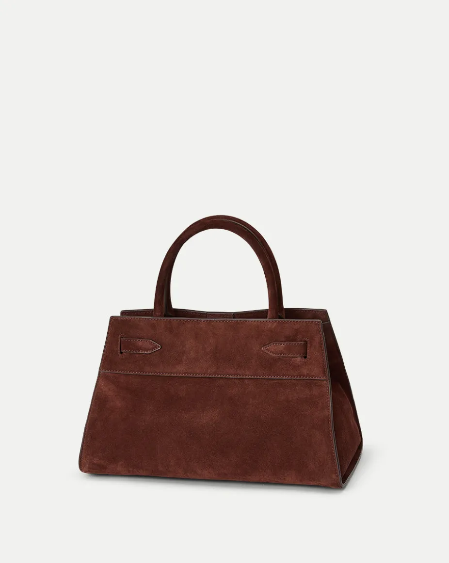 Dash Suede Bag in Chestnut