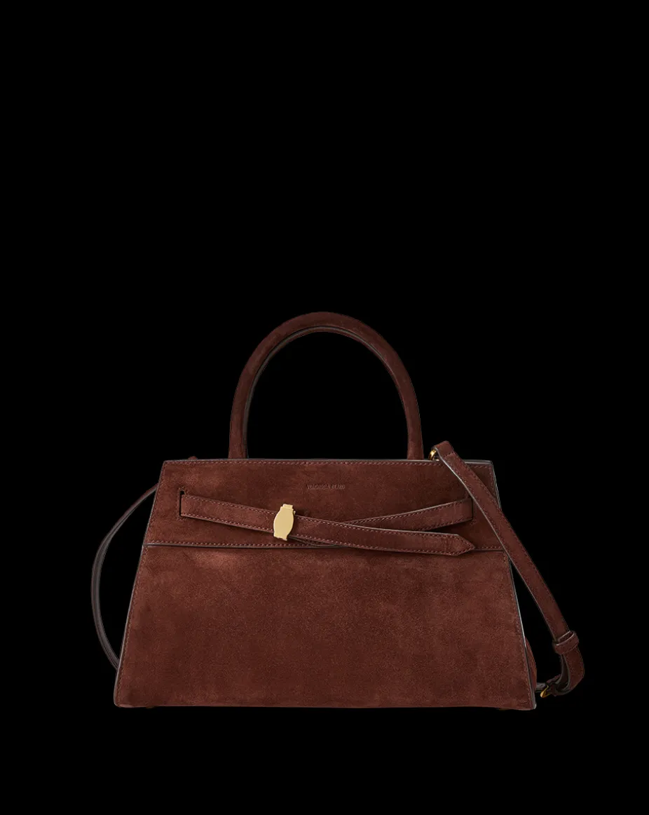 Dash Suede Bag in Chestnut