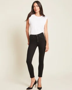 Debbie Ankle Crop Skinny Jean in Onyx