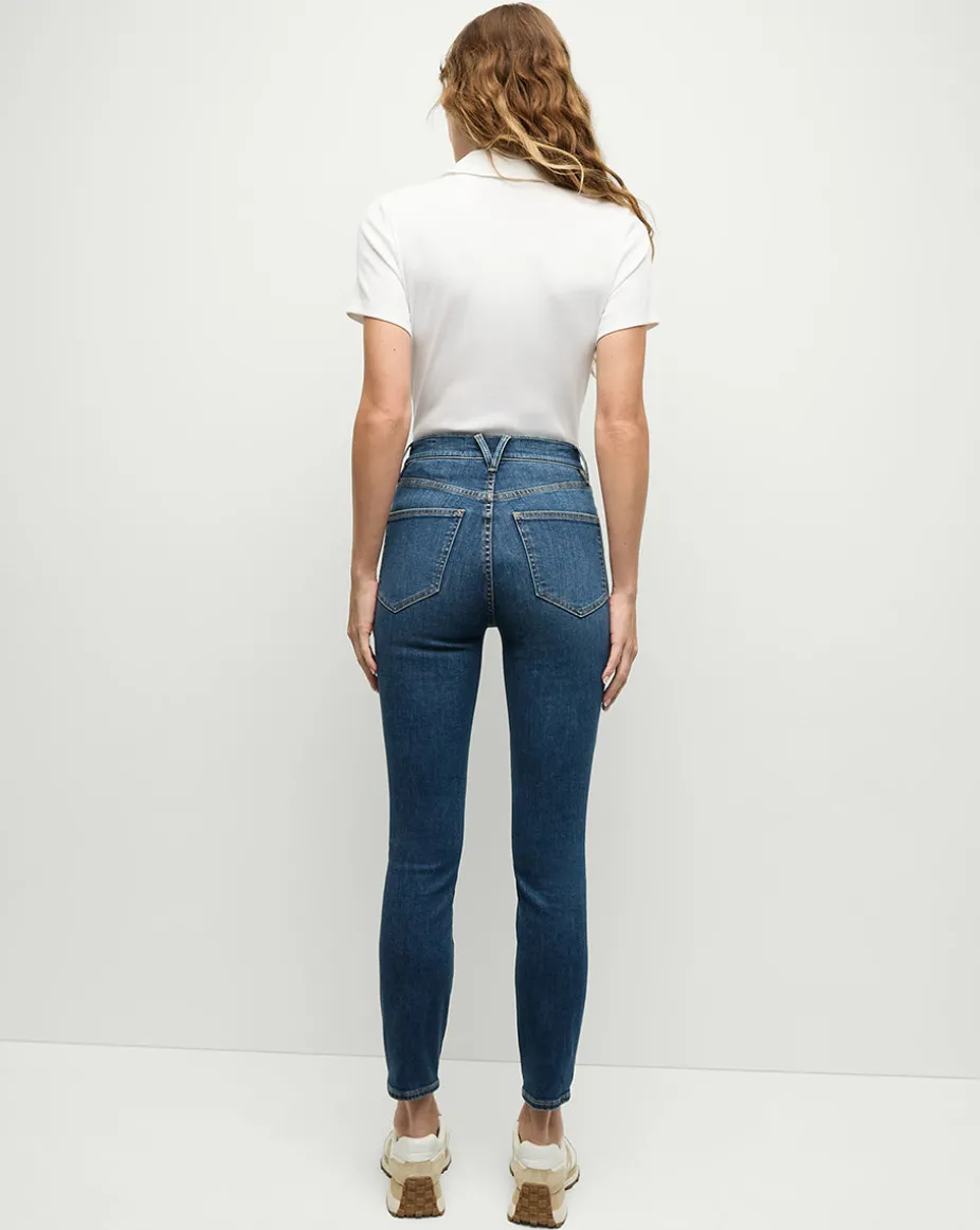 Debbie Ankle-Crop Skinny Jean in Bright Blue