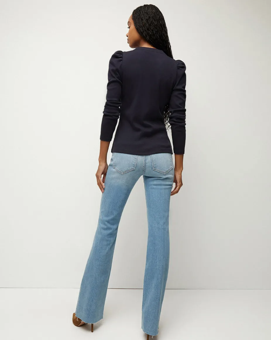 Dekalb Puff-Sleeve Top