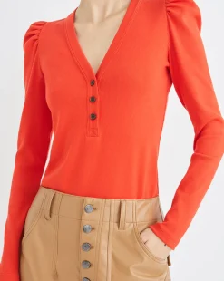 Dekalb Puff-Sleeve Top