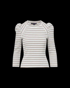 Delano Top in Off-White Multi