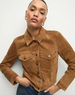 Delena Suede Jacket in Whisky