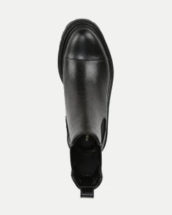 Delilah Leather Bootie in Black