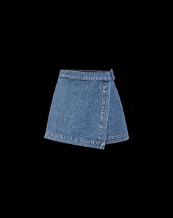 Diaz Denim Skort in Wanderer Dust