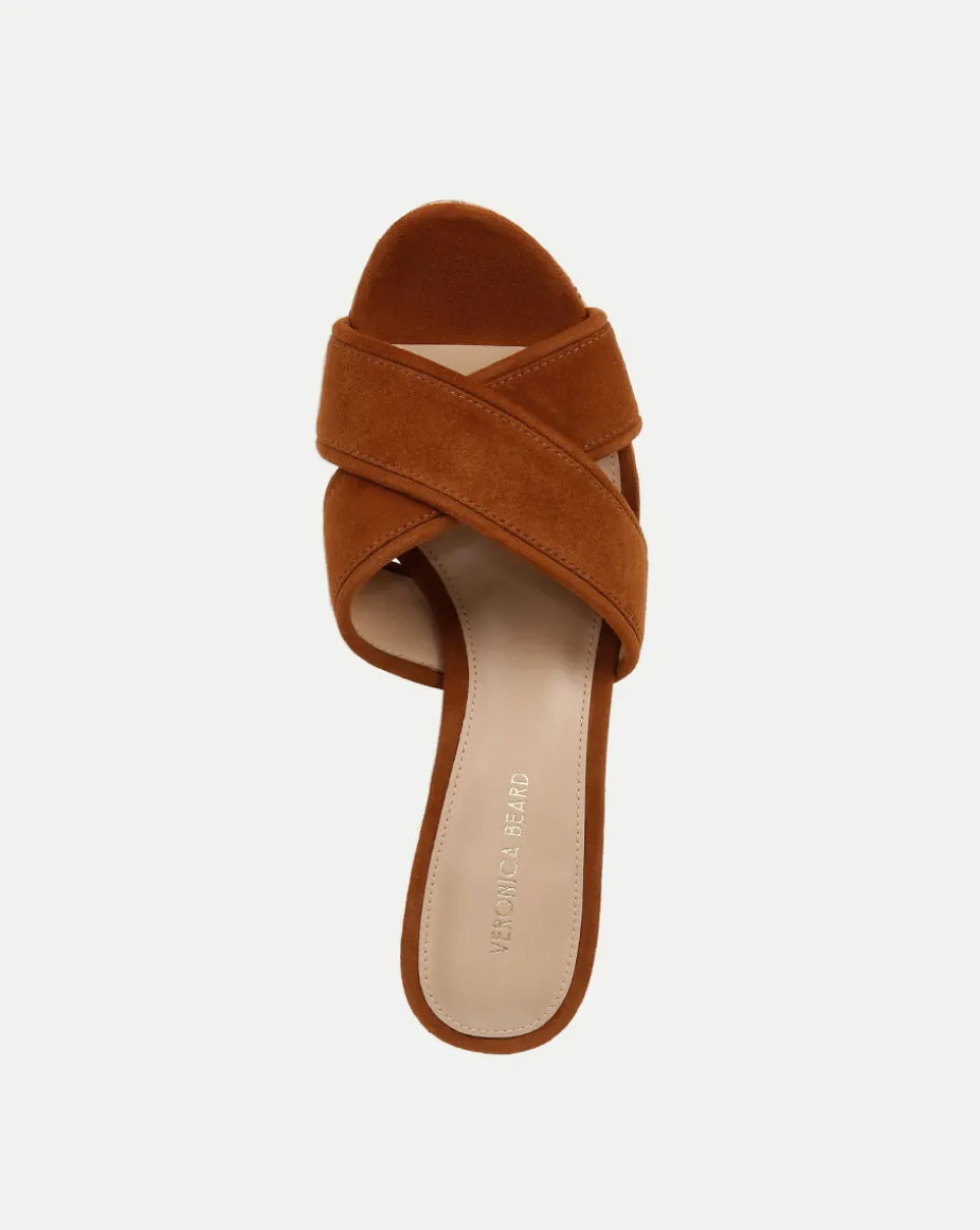 Dory Brown Block Cork-Heel Sandal