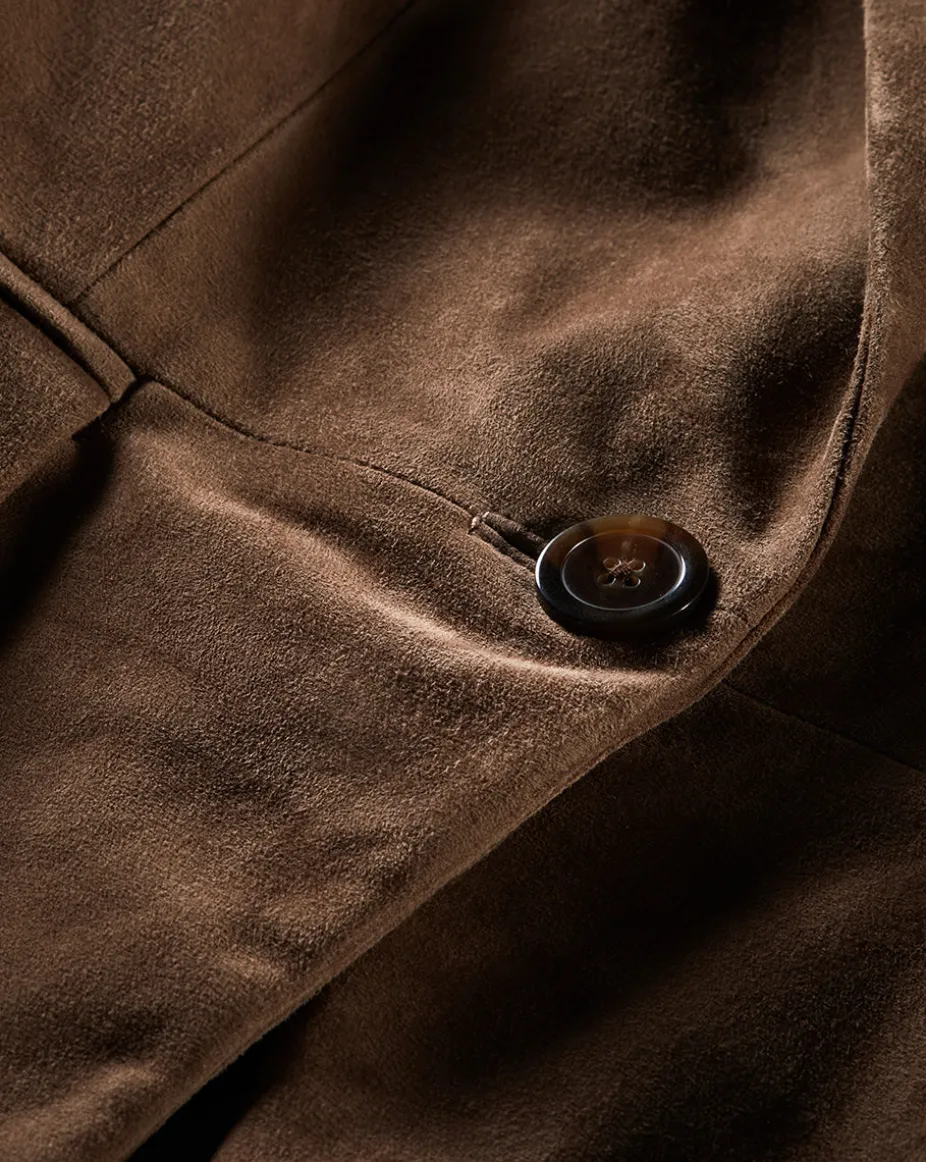 Duane Suede Dickey Jacket in Brown