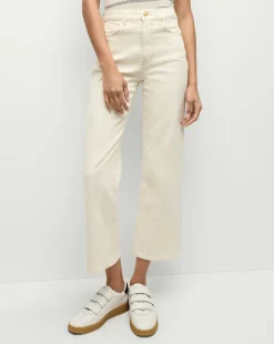 Dylan Straight-Leg Jean in Ecru