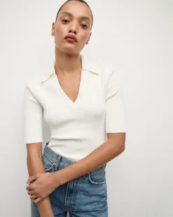 Emily Polo Shirt in Off-White