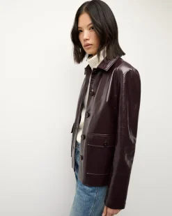 Essex Dickey Jacket in Plum