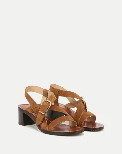 Etta Suede Sandal in Hazelwood
