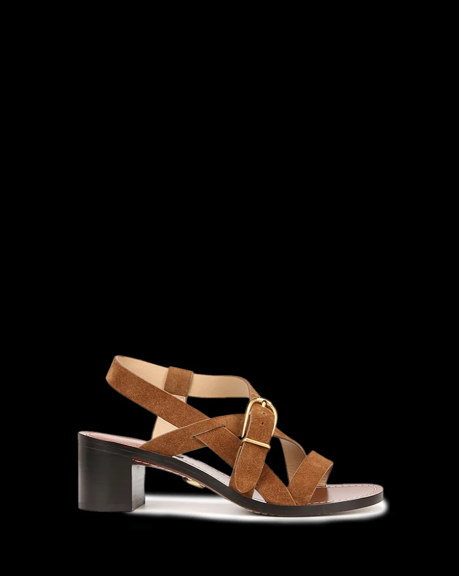 Etta Suede Sandal in Hazelwood
