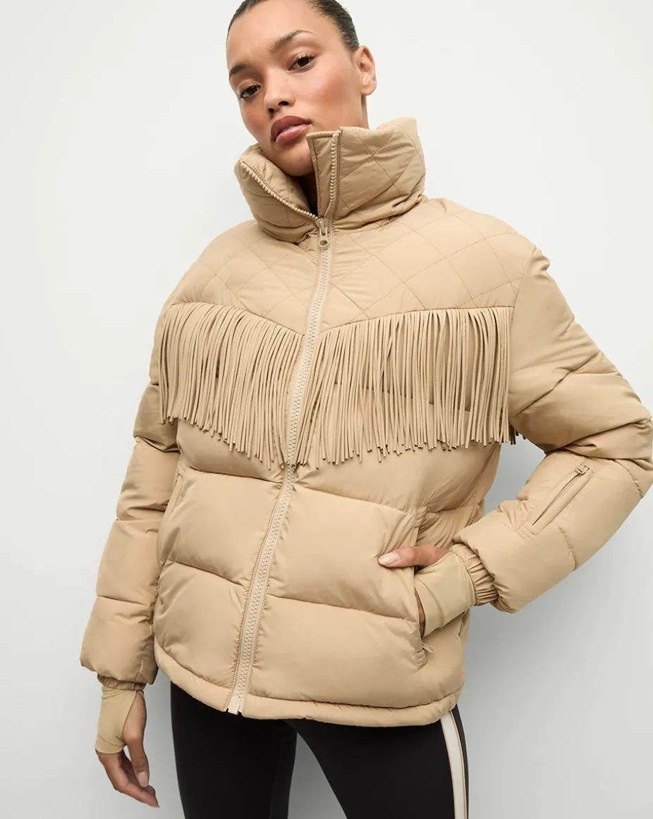 Fairbanks Fox Puffer Jacket in Khaki