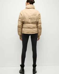 Fairbanks Fox Puffer Jacket in Khaki