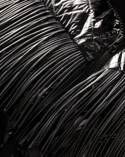 Fairbanks Fox Puffer Jacket in Black