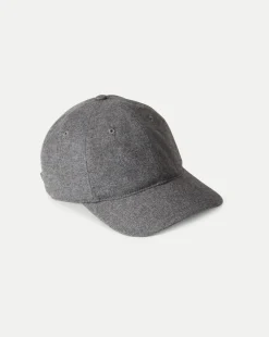 Flannel Baseball Cap in Heather Grey