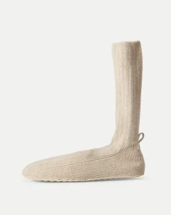 Flexible Knit Shoe in Oatmeal