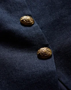 Forman Denim Bustier Top in Dark Wash