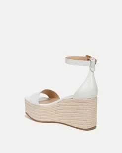 Gianna Raffia Wedge Sandal in Coconut