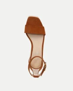 Gianna Raffia Wedge Sandal in Caramel