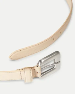 Glossinia Belt in Cream/Silver