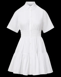 Greta Cotton-Poplin Shirtdress in White
