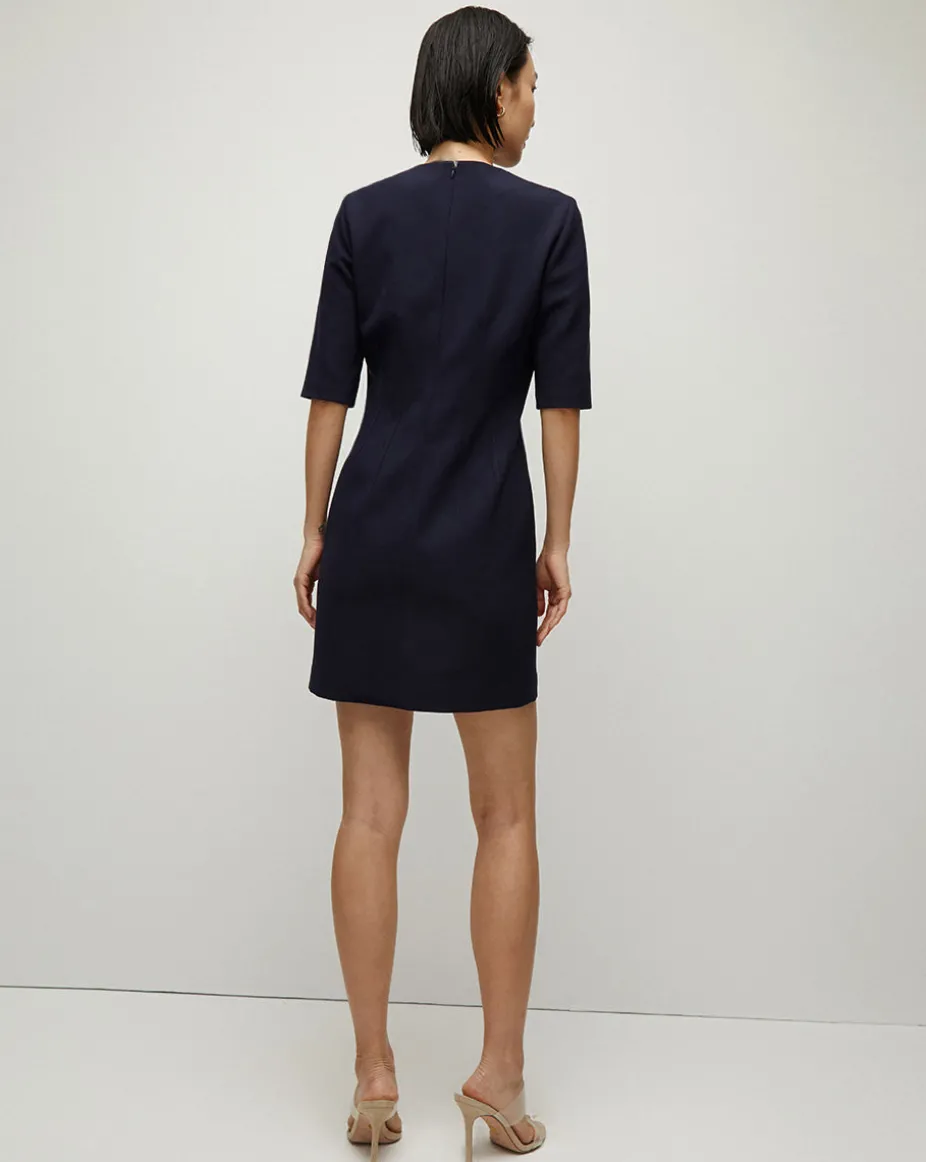 Hayek Dress in Navy