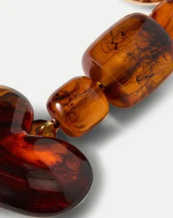 Heart Bag Charm in Brown