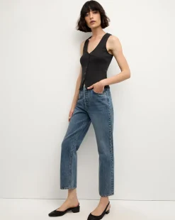 Hoorne Vest Tank Top in Black