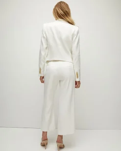 Hosanna Linen Dickey Jacket in Off-White