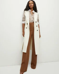 Hoxton Long Vest in Ivory