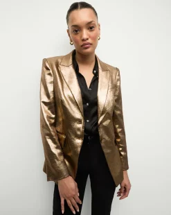 Izara Dickey Jacket in Vintage Gold x Poppy Delevingne