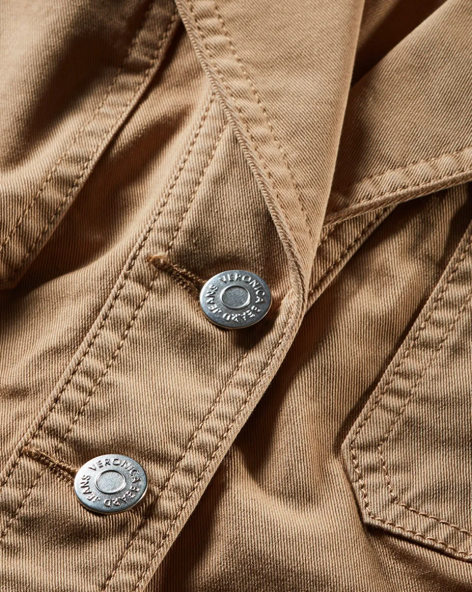 Jax Cotton Shirtdress in Khaki