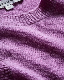 Jerrel Cashmere Tank Top in Purple