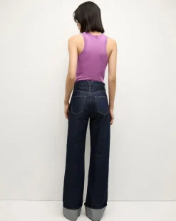 Jerrel Cashmere Tank Top in Purple