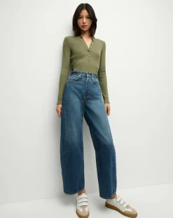 Jocelyn Henley Shirt in Stone Army