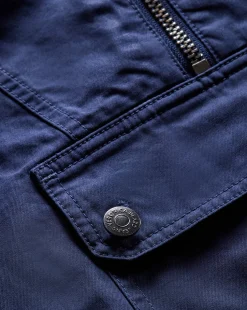 Kaeli Twill Half-Zip Anorak in Marine