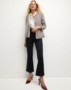 Katie Plaid Dickey Jacket in Oat, Pink & Red Check